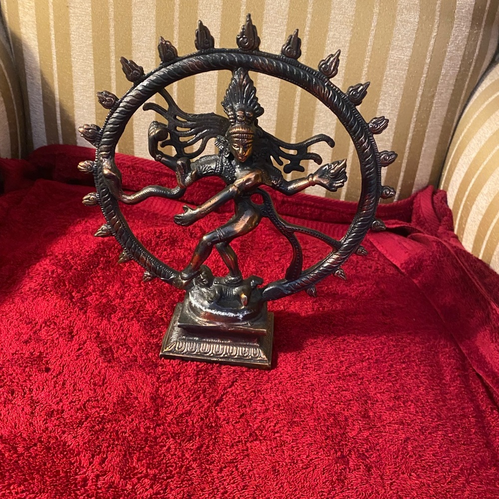Bronze Dancing Shiva Statue - Brown